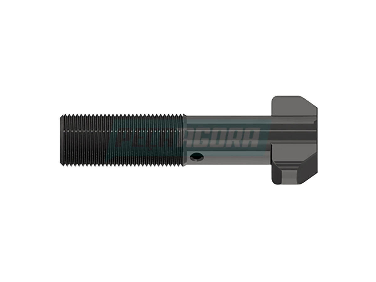 PARAFUSO RODA RAIADA MOD M20X1,5 C- FURO PARA LACRE M20X1,5X80X101 ACO 10.9 CABE