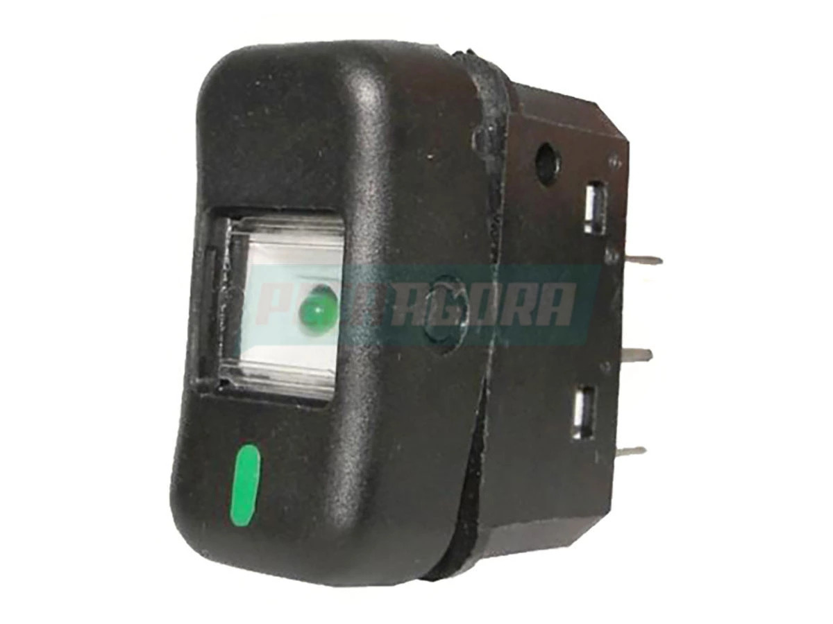 INTERRUPTOR TECLA PRETO 12V MB CAMINHOES E ONIBUS (6885457614,)