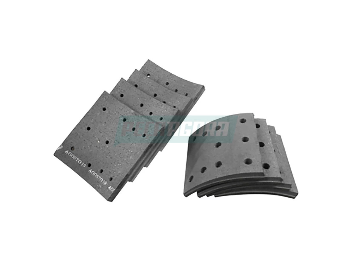 JOGO LONA FREIO DIANTEIRA TRASEIRA 1X AGRALE ONIBUS W9 / MA10 ANO 2014... FREIO 