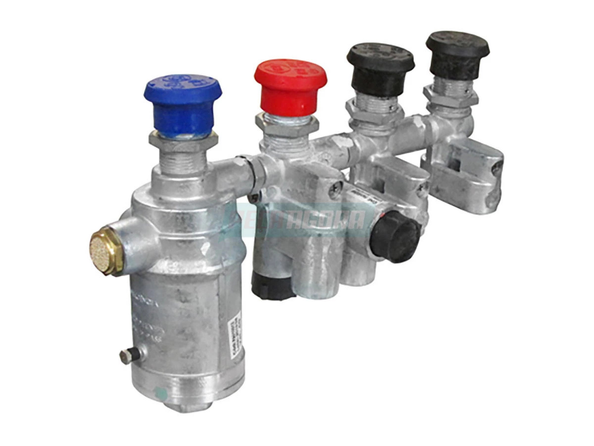 PAINEL 4 VALVULAS 4G CONJUNTO DO PAINEL 4 QUATRO VALVULAS FUNCAO DESFRENAGEM COM