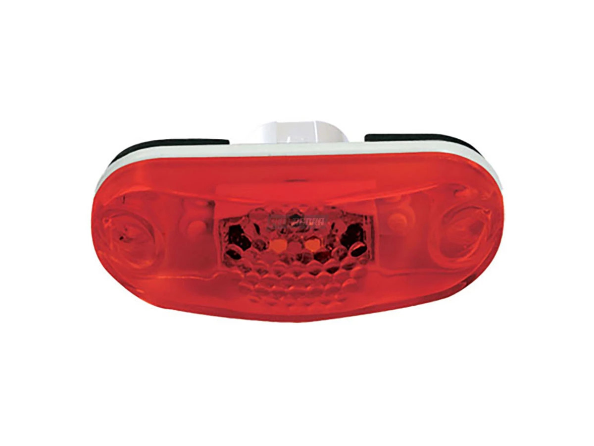 LANTERNA DELIMITADORA E LUZ PLACA 2 LEDS VERMELHA VW CAMINHOES / CARRETAS / MB C