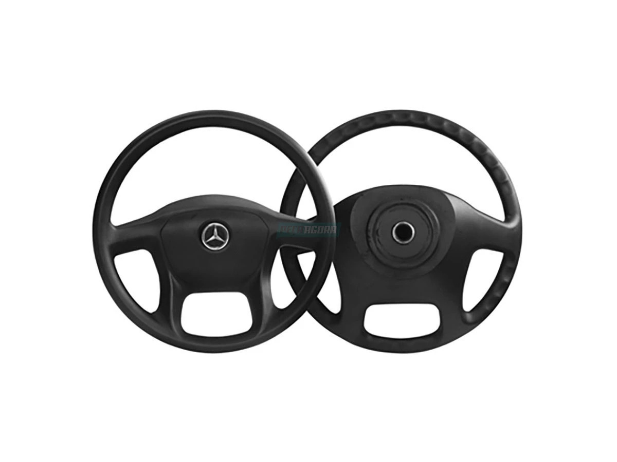 VOLANTE DIRECAO COM TAMPA LOGOTIPO 450MM MB AXOR 2430 2426 2730 ATEGO 2423 2425 