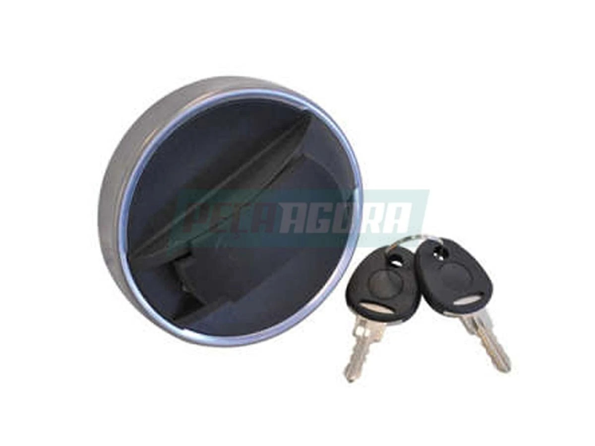 TAMPA TANQUE COM CHAVE VEDADA BORDA EXTERNA INOX COM ROSCA INTERNA PARA SCANIA 1