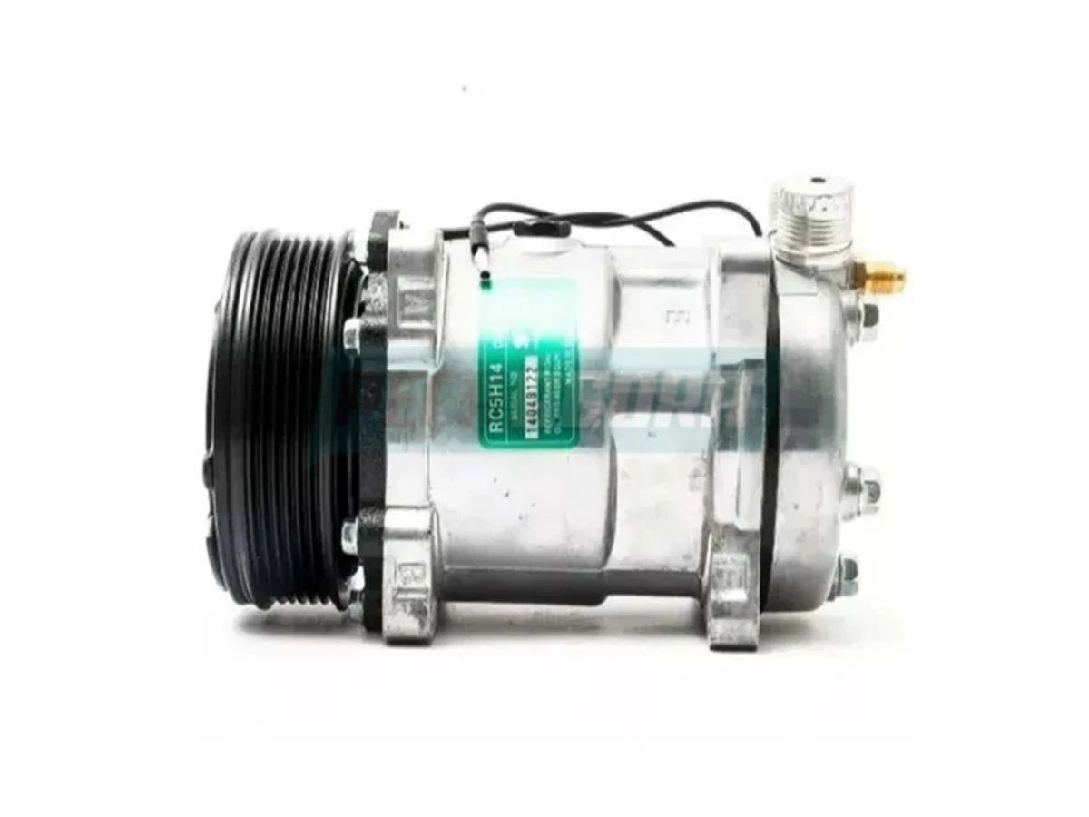 COMPRESSOR MODELO 5H14 8 ORELHAS 24V POLIA 8PK 130MM UNIVERSAL R134A (RC600078)