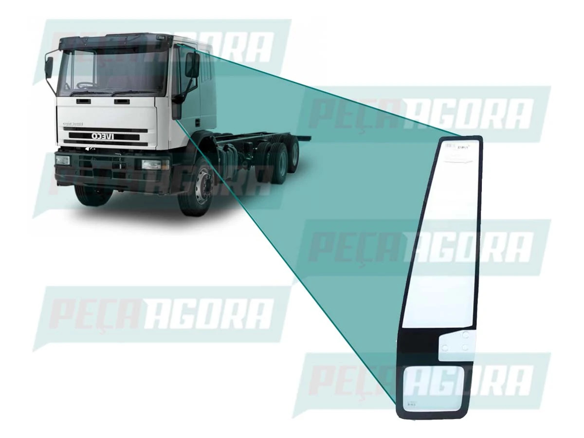 VIDRO FIXO PORTA LD DIREITO PARA IVECO EUROCARGO EUROTECH EUROTRAKKER CAVALLINO 