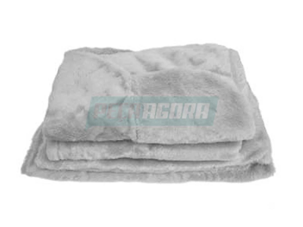 CAPA PELUCIA CHINIL CAMA MB 1938 3 PECAS CINZA (431765)