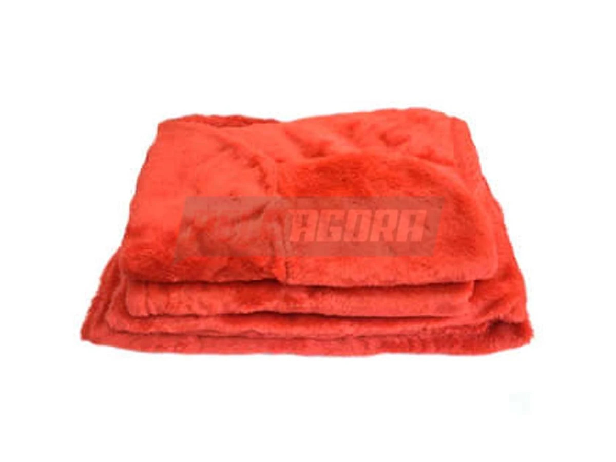 CAPA PELUCIA CHINIL CAMA MB 1938 INTEIRICA 1 PECA VERMELHA (436572)