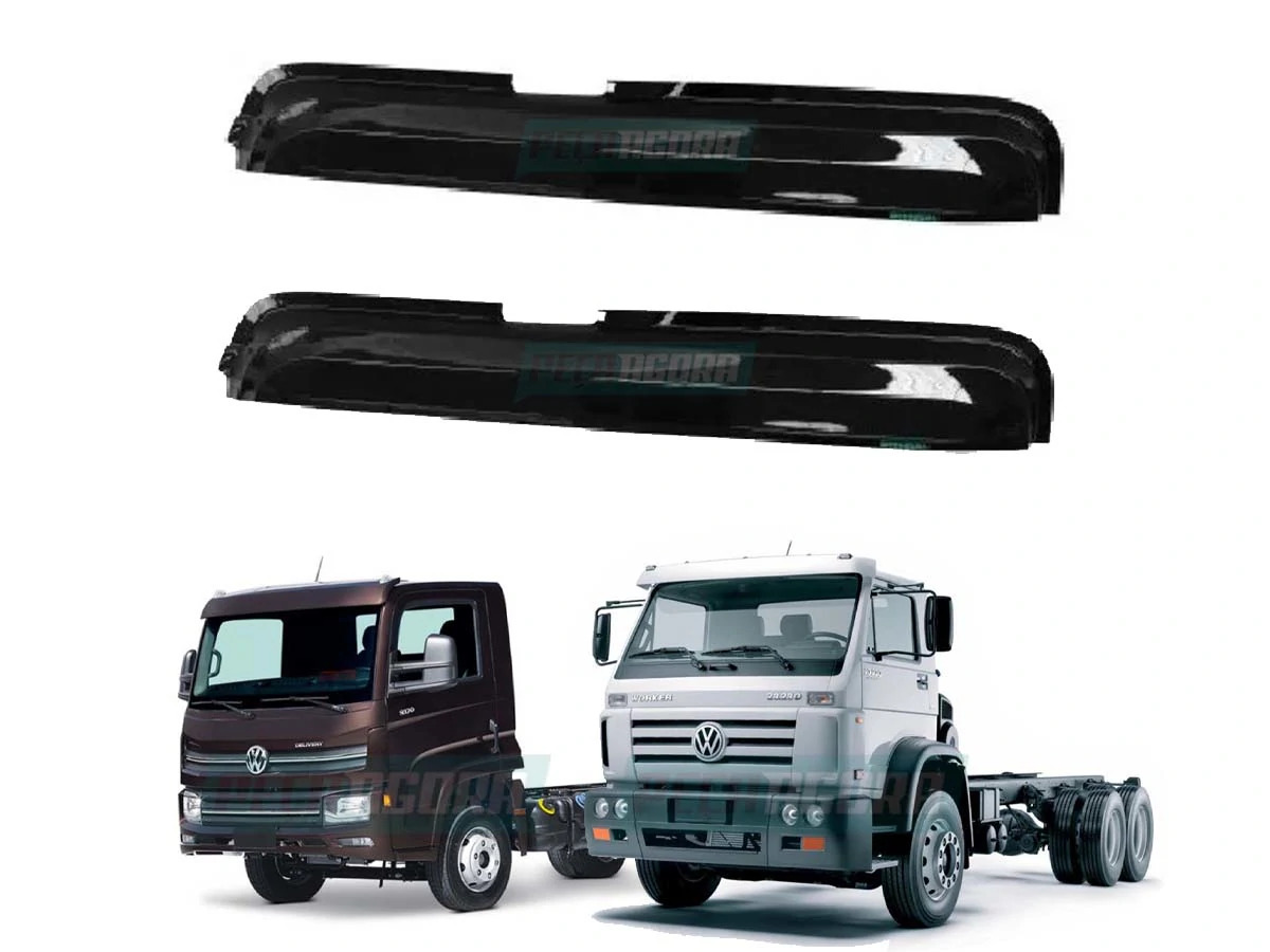 PAR PAR CALHA CHUVA ACRILICA ORIGINAL CAMINHAO VW DELIVERY WORKER TITAN GRANDE (