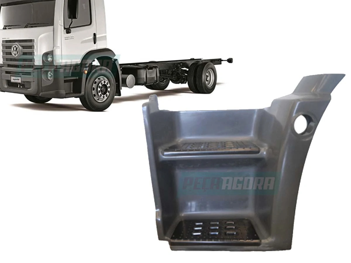 ESTRIBO ESQUERDO VW CONSTELLATION 2 DEGRAUS COM PISANTES - PLASTICO (2S2821647-R