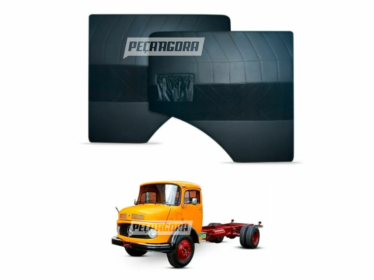 PAR FORRO PORTA VELUDO MB 1113 1114 1313 1518 1519 COM BOLSA PRETO (412015)