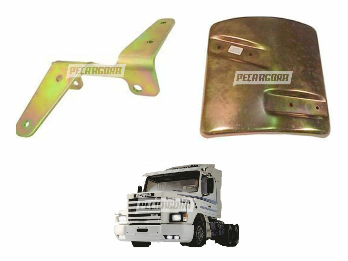 KIT PROTETOR CALOR TURBINA E SUPORTE PROTETOR CALOR SCANIA 113  (K.1102686-13016