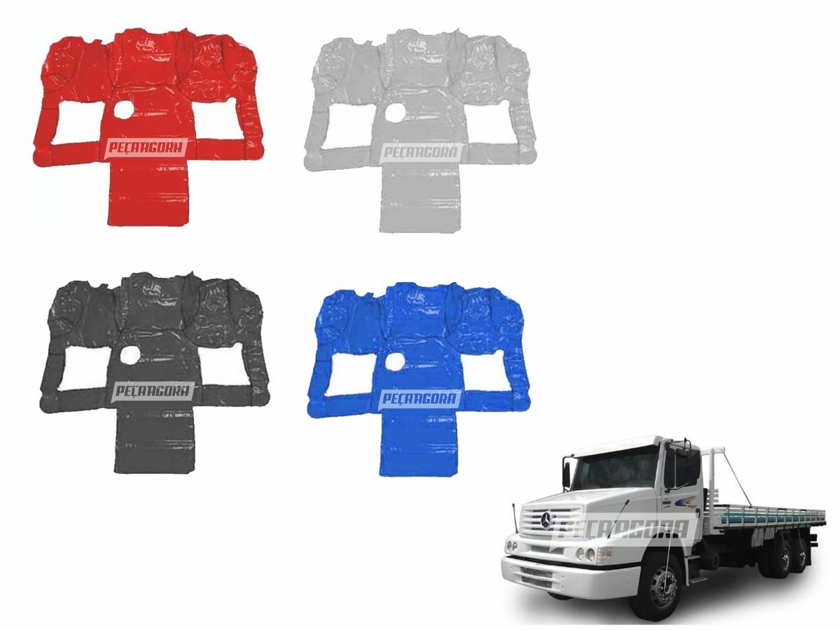 TAPETE VERNIZ MB 1620 ELETRONICO 2006 EM DIANTE COM CAPO AZUL CINZA PRETO VERMEL