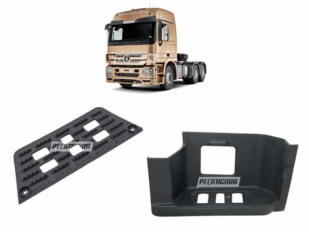 KIT ESTRIBO CABINE DIREITO + PISANTE ESTRIBO DIREITO MB ACTROS TETO BAIXO  (K.00