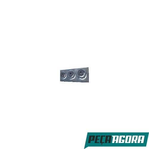 CHAPA PARA FOGAO COMPRIDA 2 FUROS SEM T F.SAO GERALDO AMR C/ 2 (37CC)
