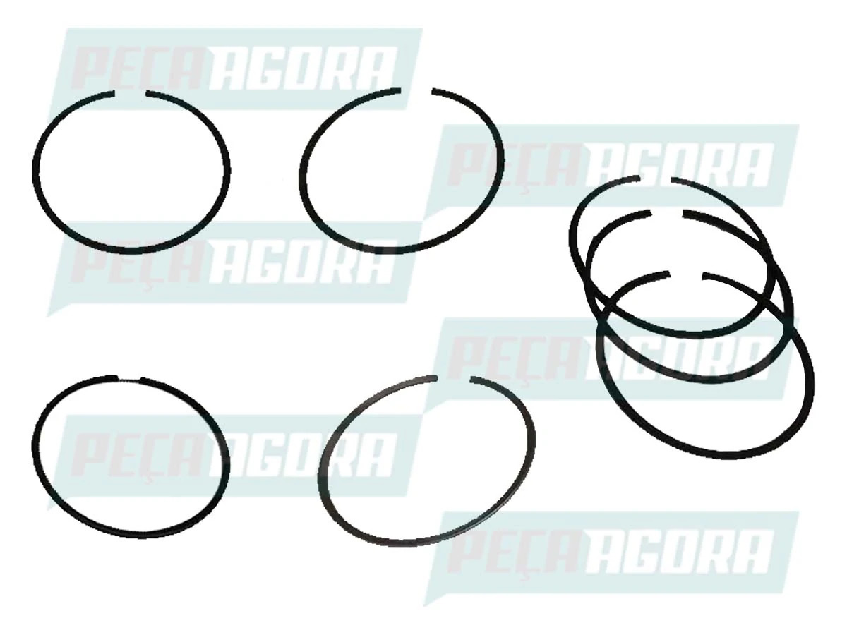 JOGO ANEL MOTOR MOTOR MWM 226 FORD F4000 3 CANALETAS PARA 1 CILINDRO  (WD5T6149A