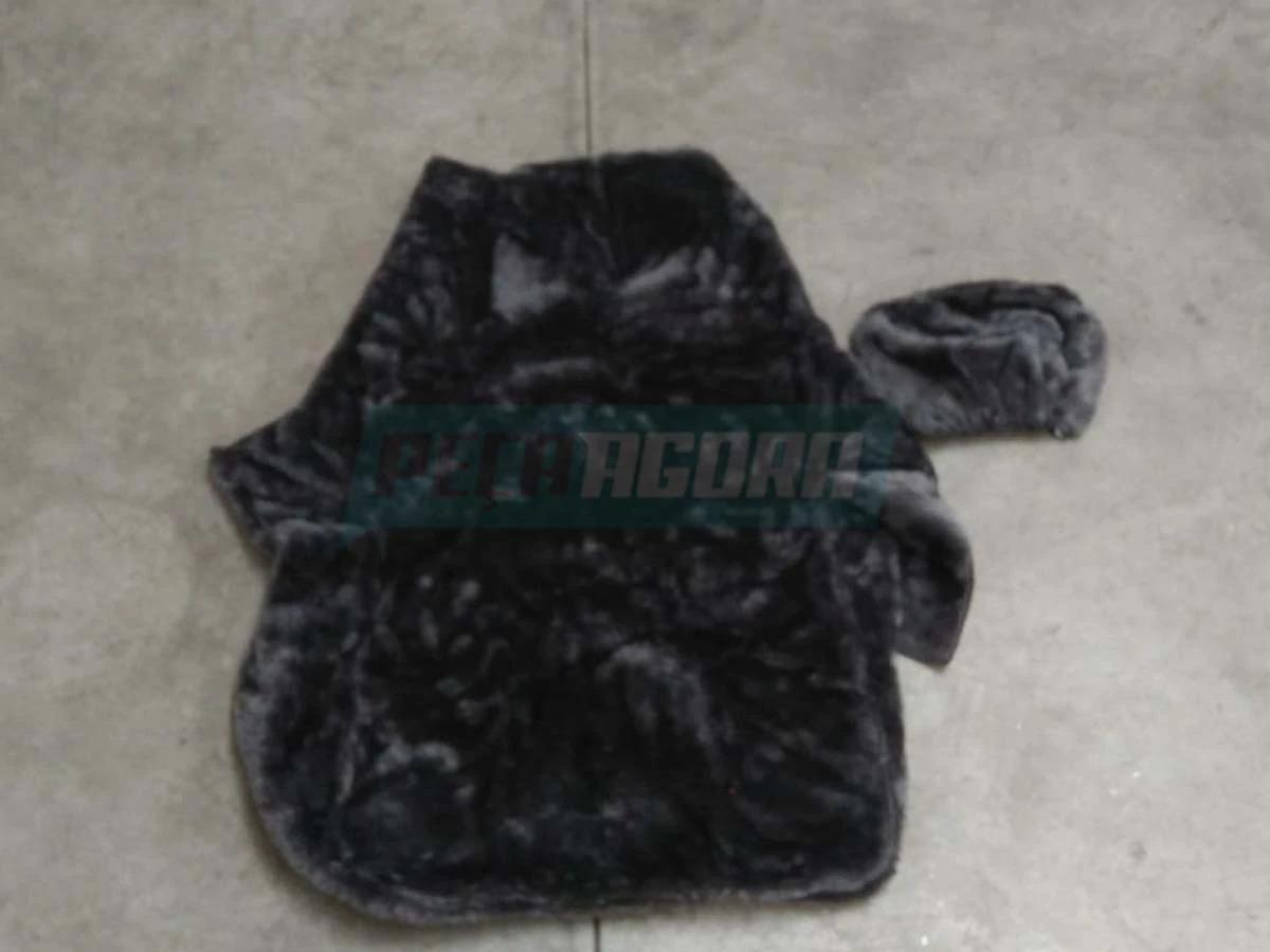 CAPA PELUCIA CHINIL BANCO SEM LOGO MB 608D 708 MOTORISTA GAUCHA CINZA (444413)