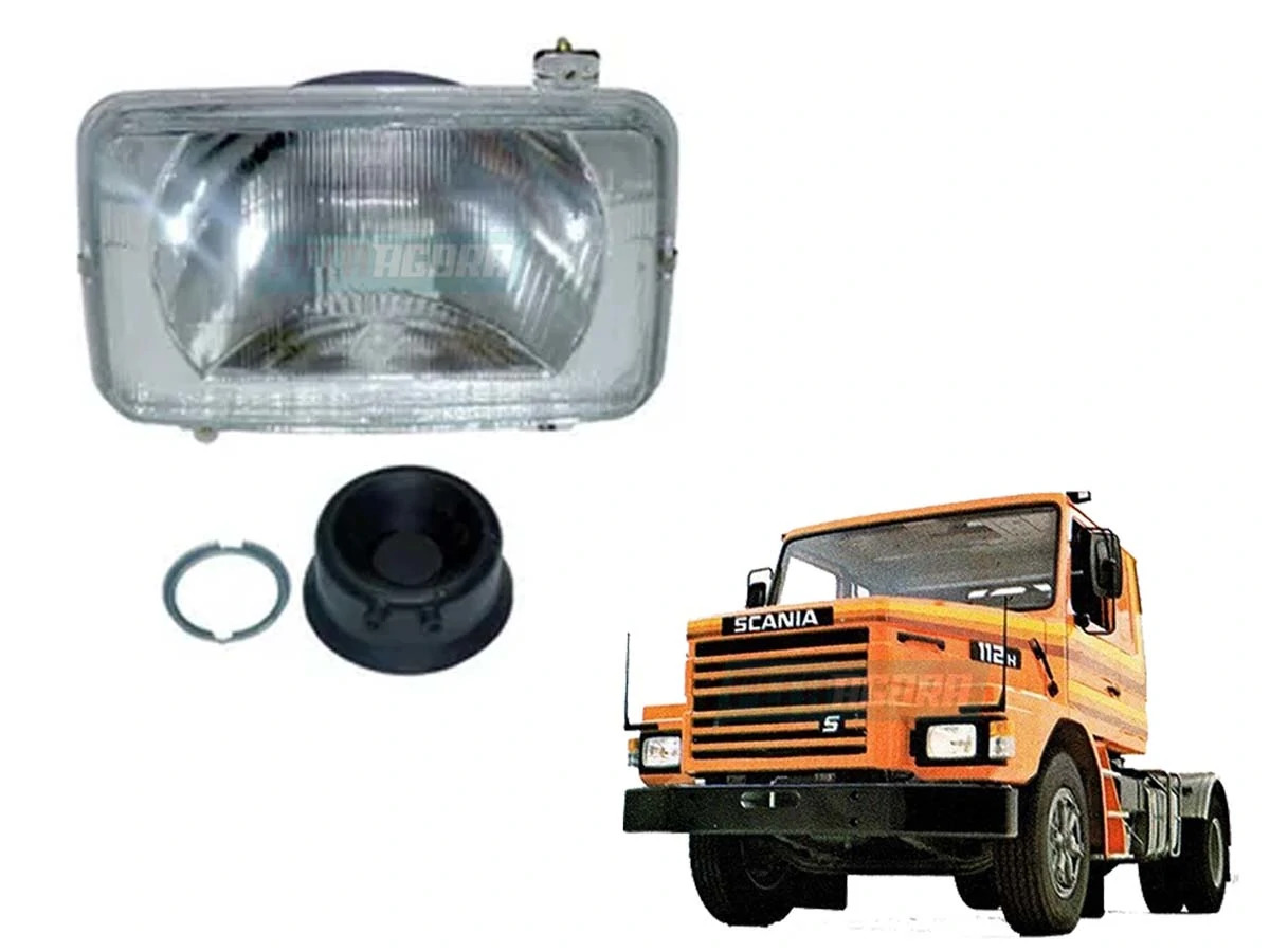 BLOCO OTICO FAROL PARA SCANIA T112 R112 R142 P93 T13 R113 R143 DIREITO  (527838,