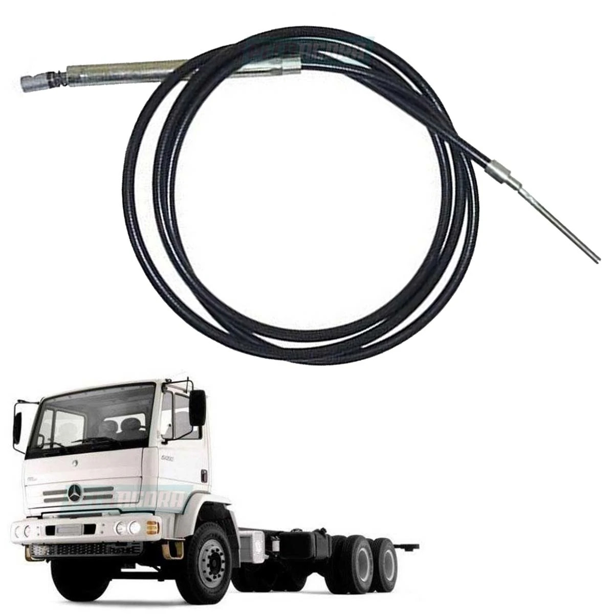 CABO FREIO TRASEIRO LD DIREITO 3129MM MB 712 912 LO809 LO812E (6884207985.)