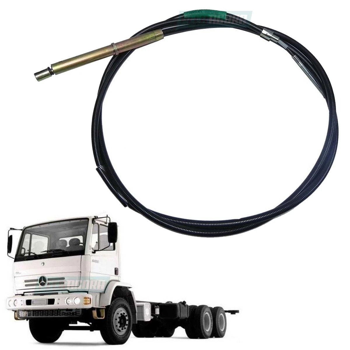 CABO FREIO TRASEIRO LE ESQUERDO 3125MM MB L0814 LN710 (6884207885.)