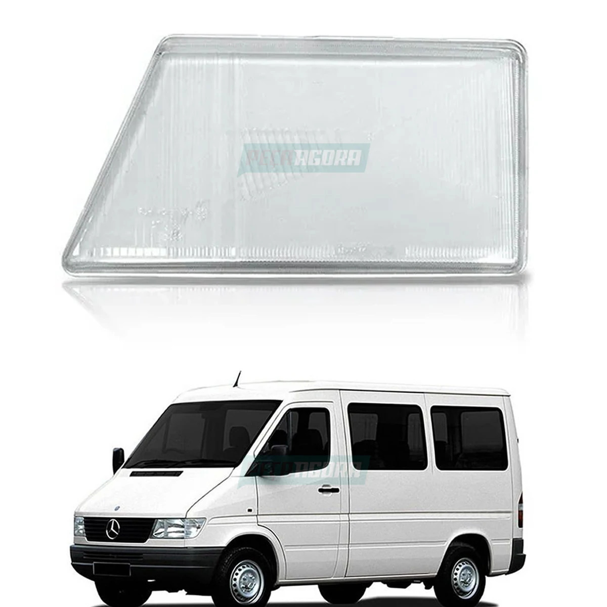 VIDRO FAROL LE ESQUERDO MB SPRINTER 310 312 UTILITARIOS (9018201766-I)