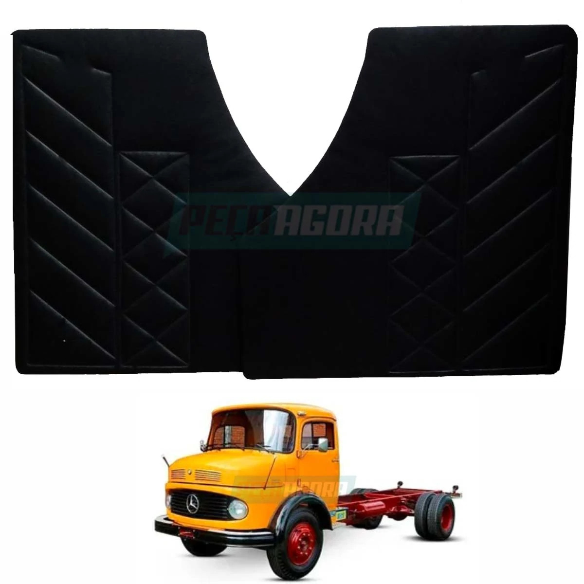 PAR FORRO PORTA MB 1113 1313 1513 1519 1520 2013 2213 COURVIM PRETO SEM BOLSA  (