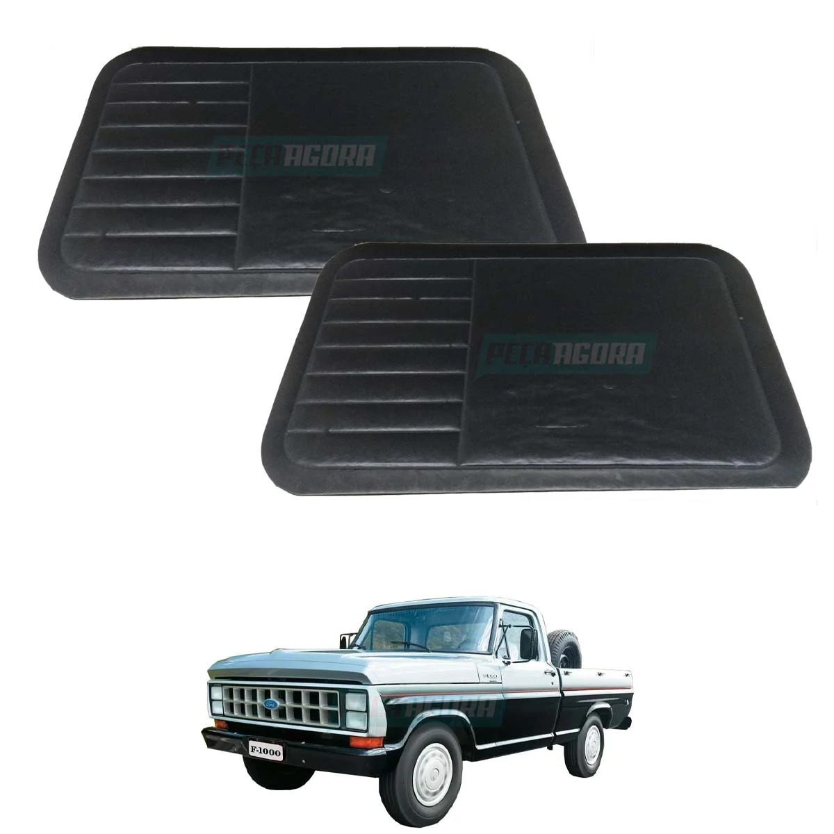 PAR REVESTIMENTO FORRO PORTA PVC SEM BOLSA FORD F1000 F4000 1975 A 1992 (K.79TU8