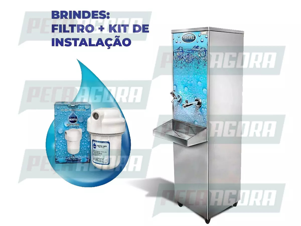 BEBEDOURO INDUSTRIAL COLUNA 25L 1 TORNEIRA 1 JATO INOX 110 V (FRI25L1T1J110)