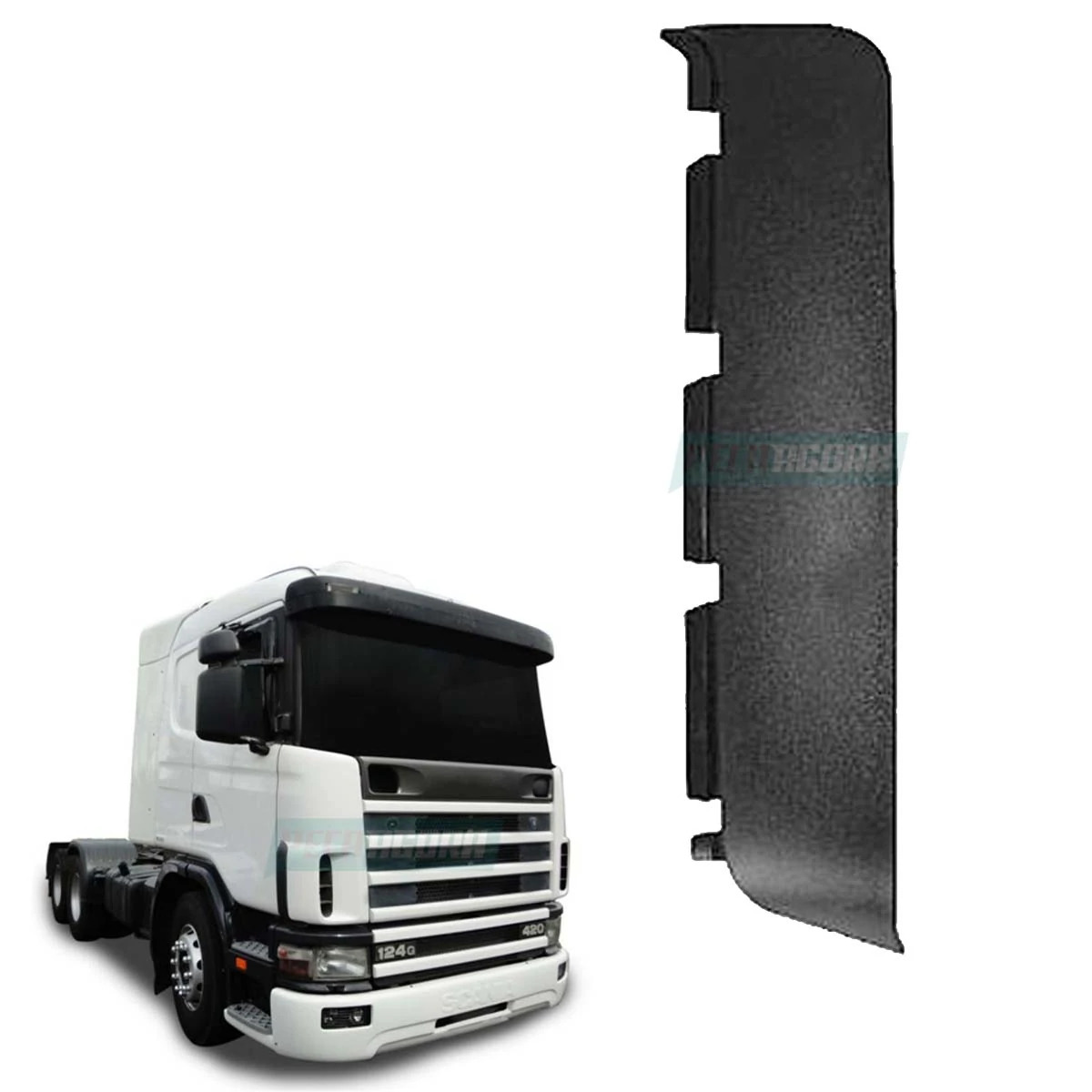 ACABAMENTO PLASTICO DIR DEFLETOR PARA SCANIA R114 R124 SERIE 4 (1382728_)