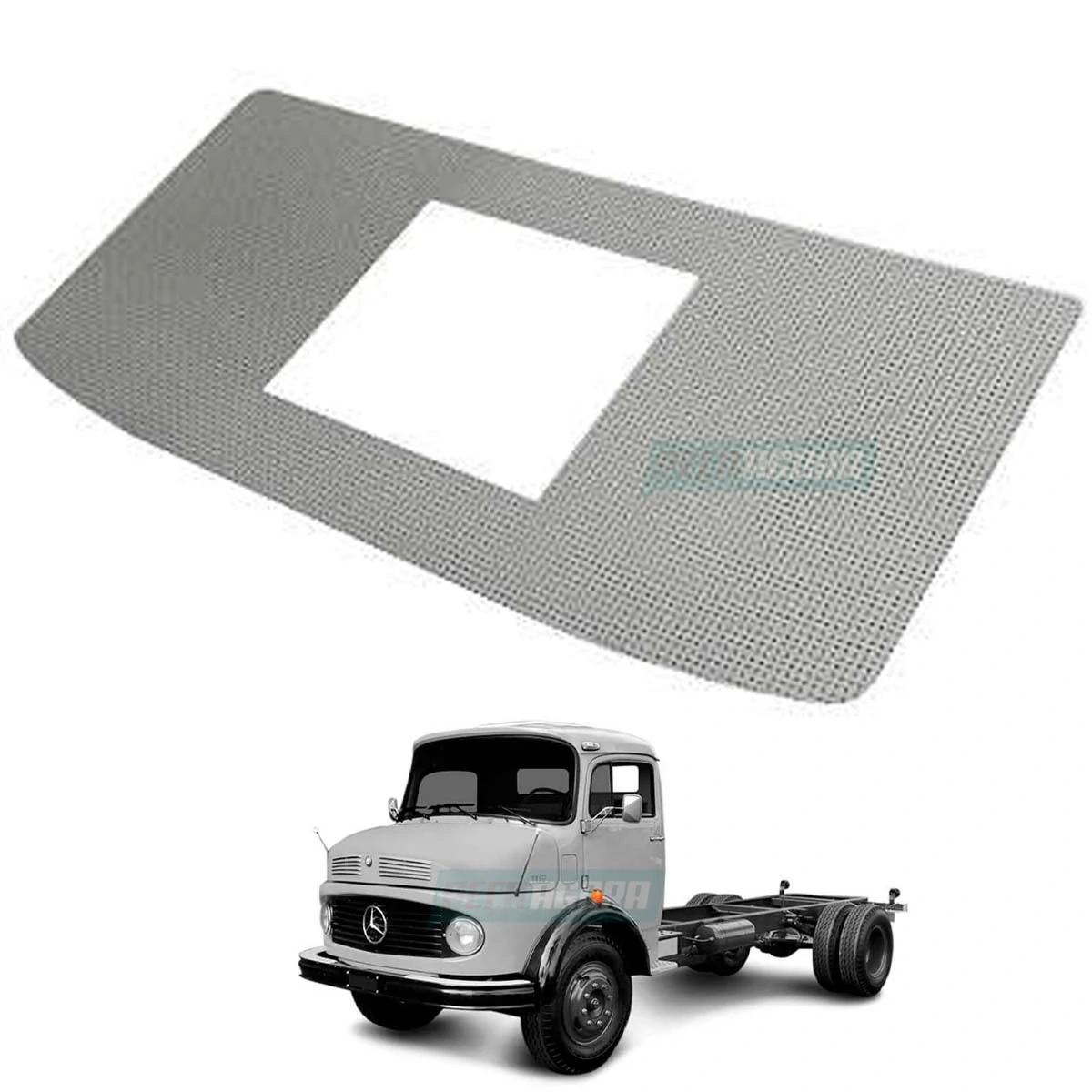 FORRO TETO DURATEX PERFURADO MB MERCEDES BENZ 1113 1518 (3446957025)