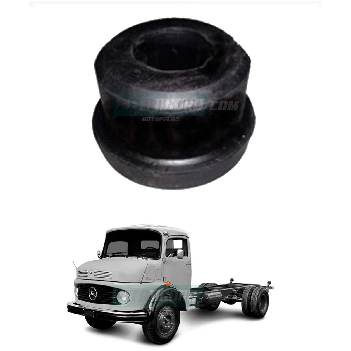 BORRACHA SUPORTE CARDAN BOIADEIRO MB 1113 1313 1513 2013 2213 SUPORTE TUBOPECAS 