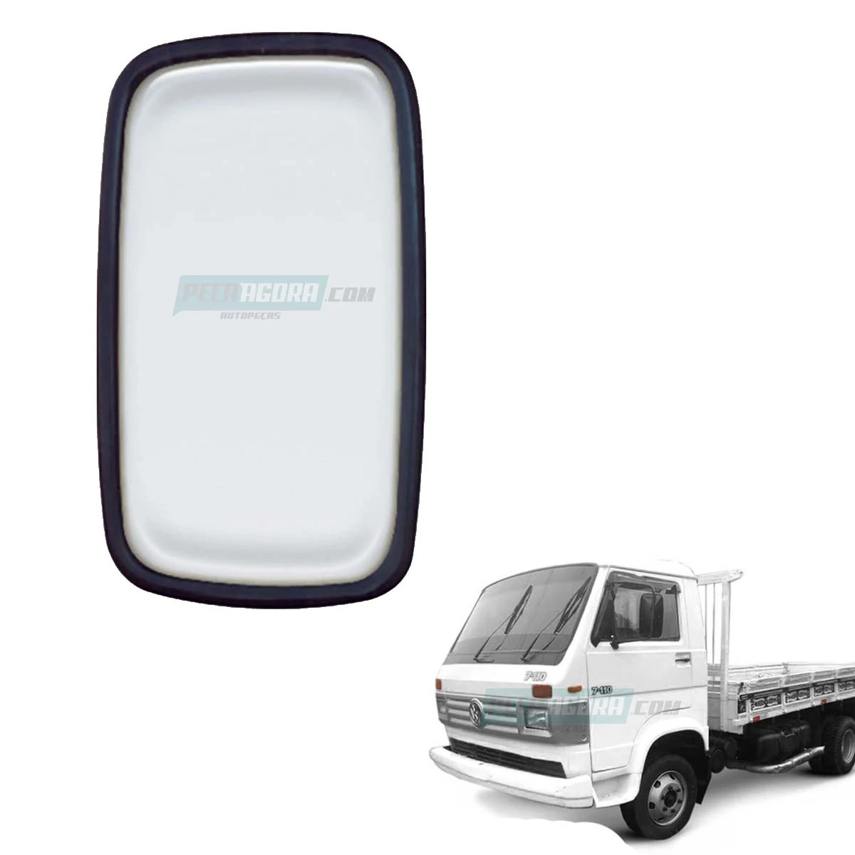 ESPELHO RETROVISOR MEDIO 320X190MM VW 680 690 790 7110S 8100 8140 BUS MICRO TODO