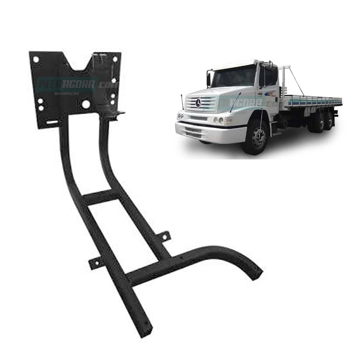 SUPORTE ESTRIBO INFERIOR RESERVATORIO DE AR MB MERCEDES BENZ DIREITO (6955207130