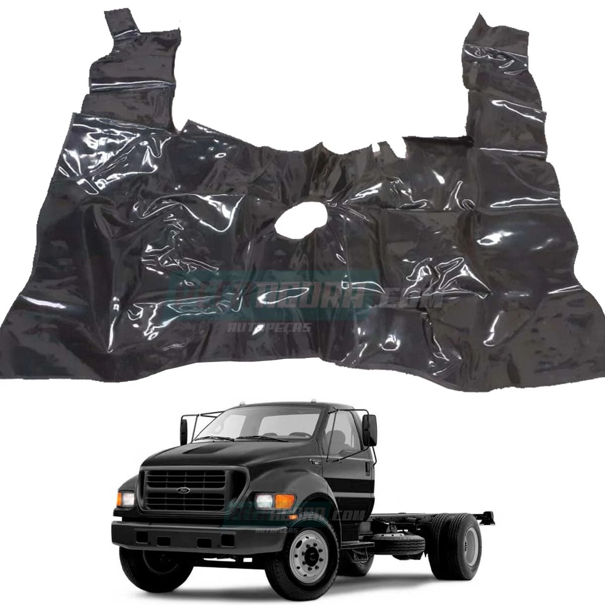 TAPETE VINIL PRETO FORD F12000 F14000 F16000 1998 A 2005 PITBULL (XC358013000-PU