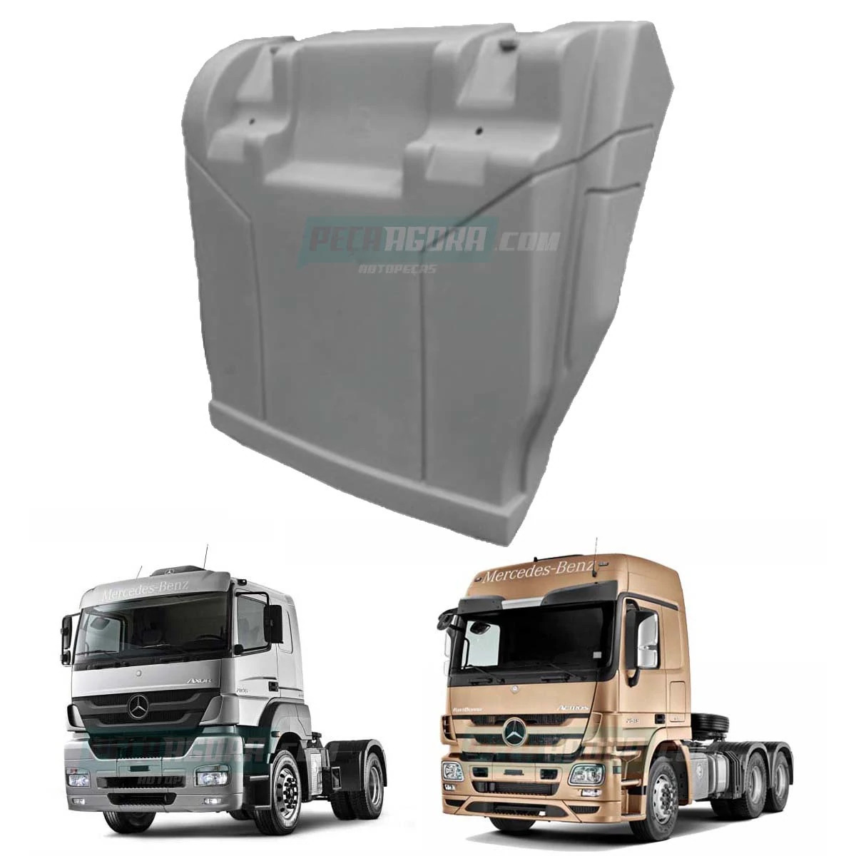 MEIO PARALAMA TRACAO MB AXOR ACTROS DIANTEIRO DIREITO (9305200119-006500)