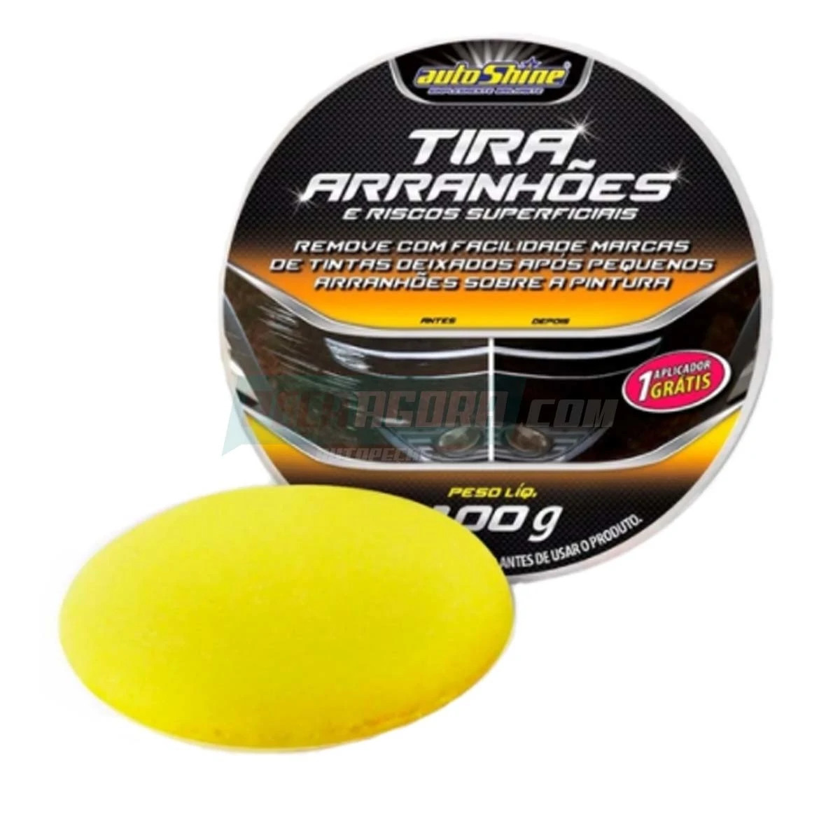 CERA TIRA ARRANHOES CARRO E MOTO AUTOSHINE 100 GRAMAS (23663)