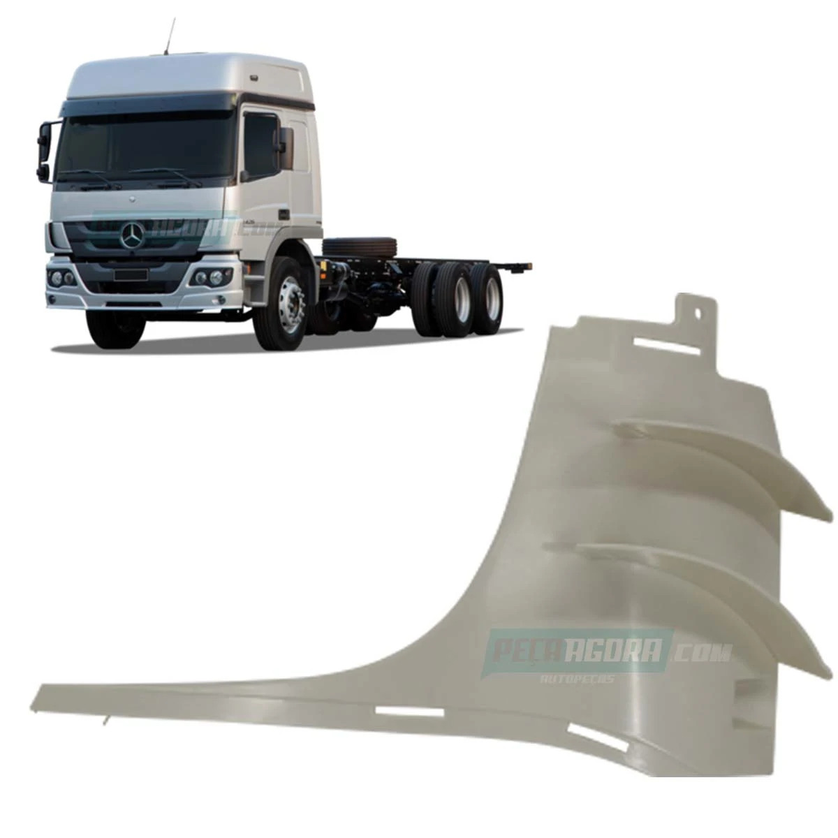 ACABAMENTO DEFLETOR ESQUERDO MB ATEGO 2006 A 2012 (9438840422.)