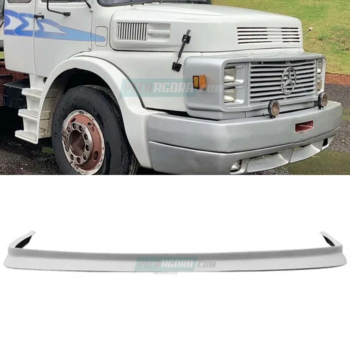 BIGODE SPOILER PARACHOQUE CAMINHAO MB 1932 FIBRA MERCEDES (AS1970)