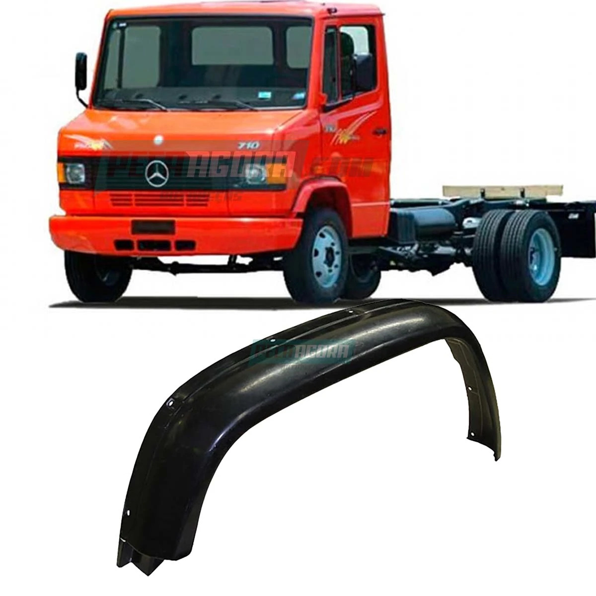 PARALAMA DIANTEIRO MB MERCEDES BENZ 709 710 912 914 ESQUERDO (6888800006,)