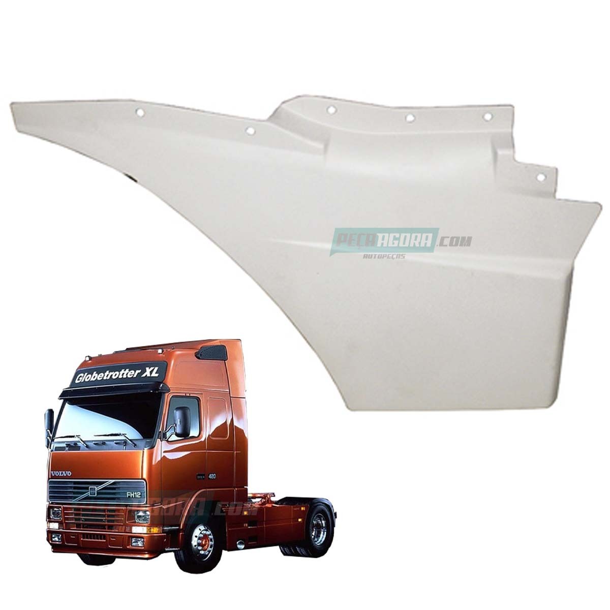 EXTENSAO PORTA VOLVO FH 1994 A 2003 DIREITO PLASTICO  (20398908-R006224)