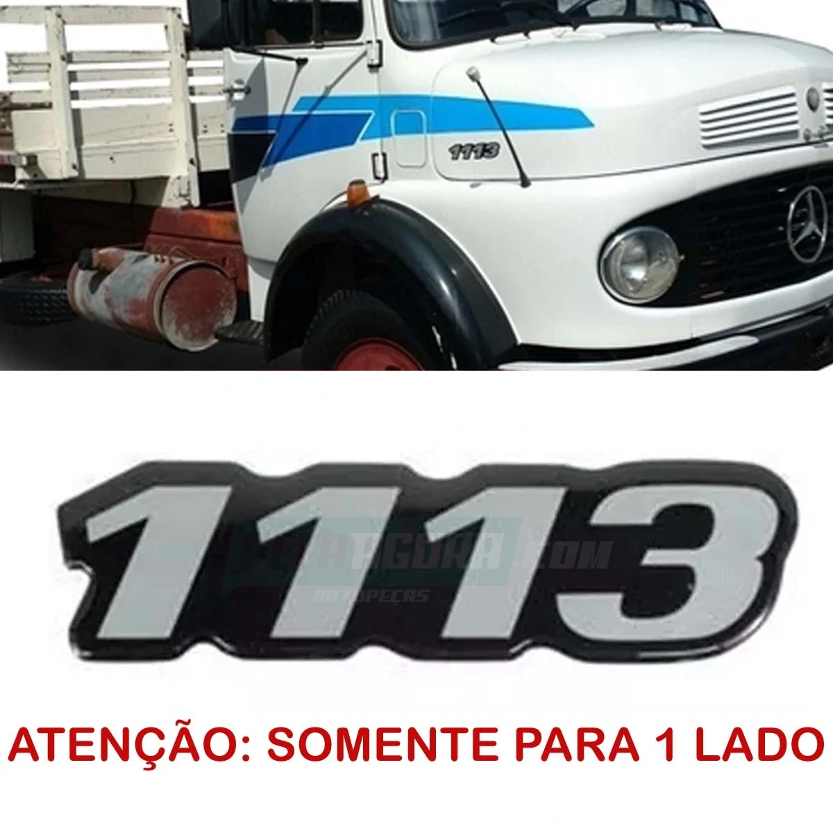 EMBLEMA 1113 RESINADO MB 1113 MERCEDES BENZ (3448177514.)