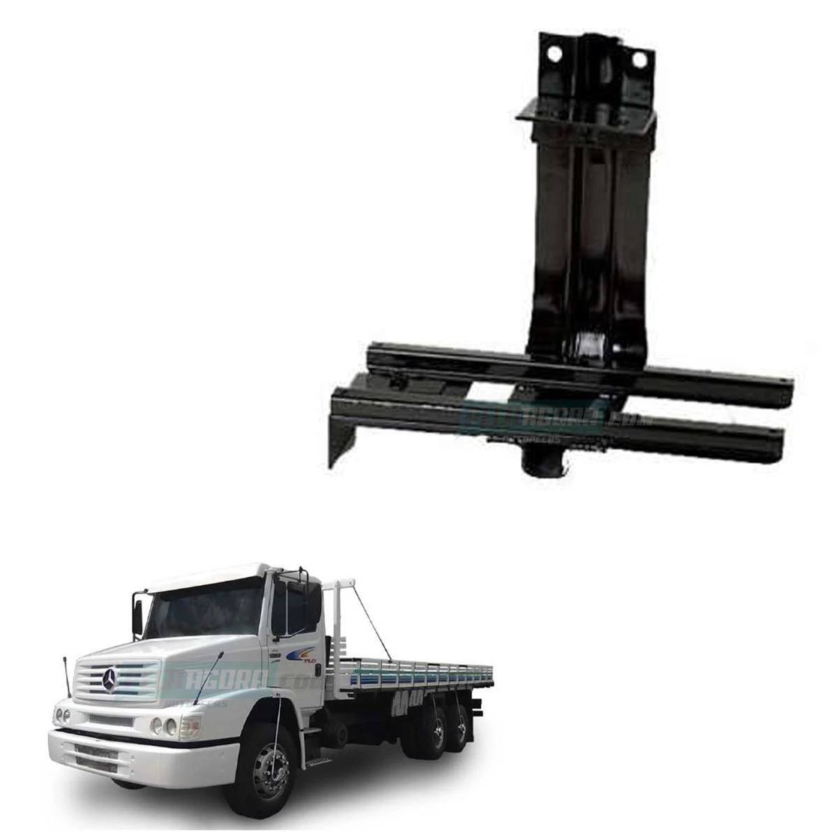 SUPORTE ESTRIBO SUPERIOR MB MERCEDES BENZ 1620 HPN ESQUERDO (6946607014.)