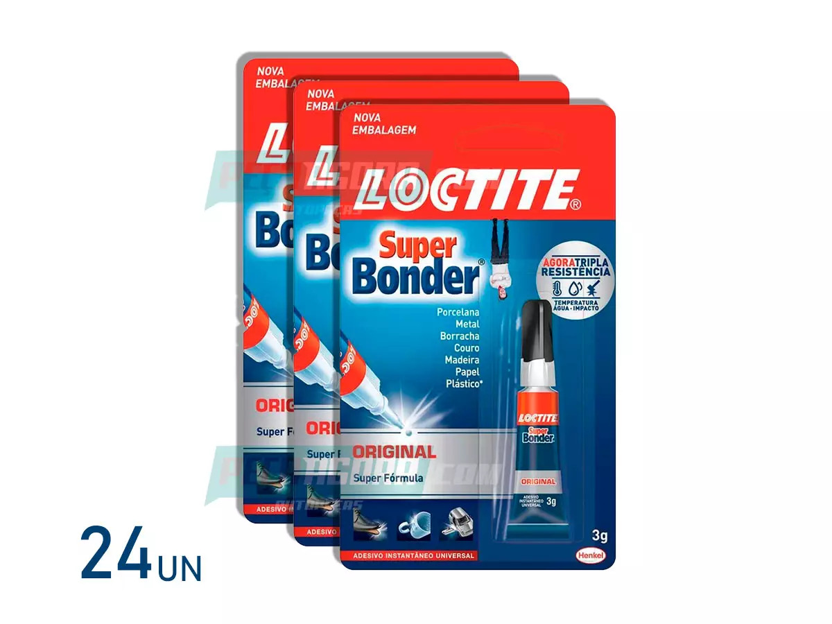 CAIXA 24 SUPER BONDER 3 GRAMAS LOCTITE (1129CC)