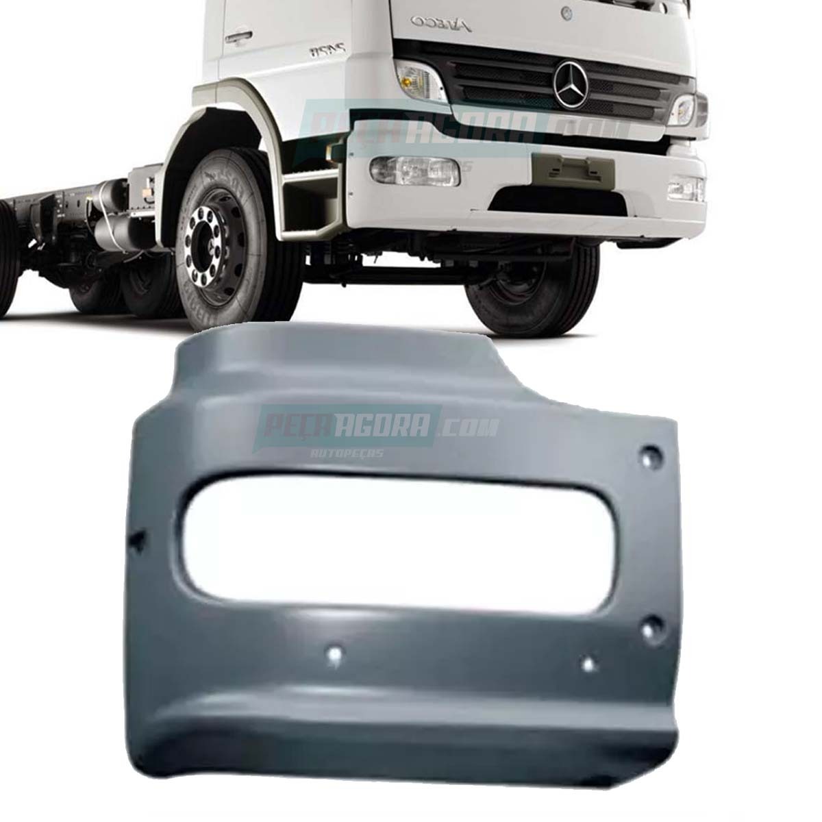 PONTEIRA PARACHOQUE DIREITA MB ATEGO MERCEDES BENZ (9738801770,)