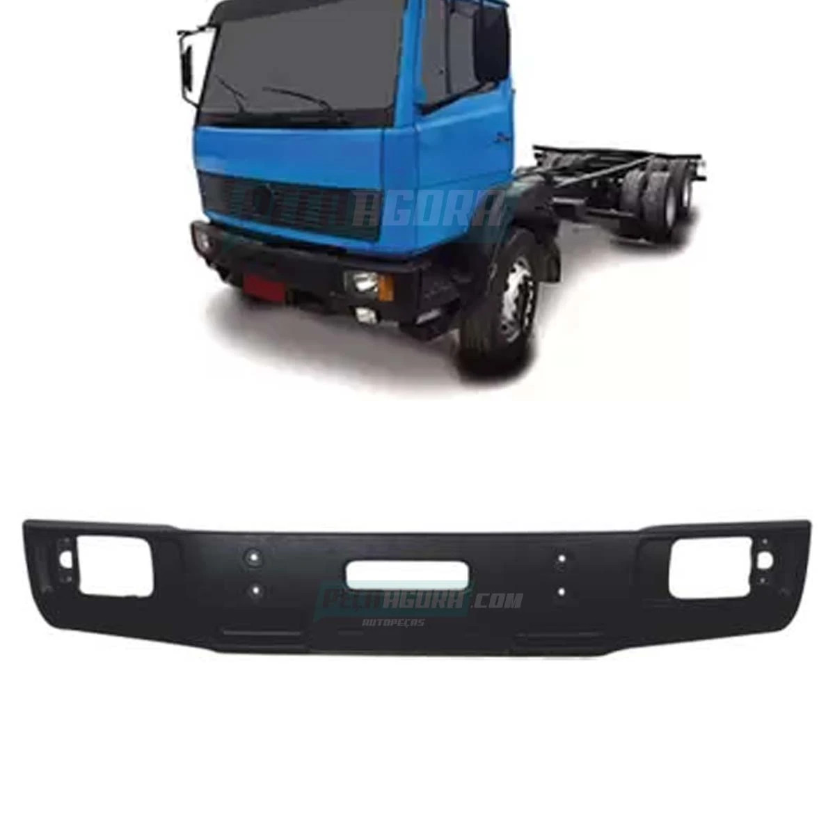 PARACHOQUE CAMINHAO MB 1214 1718 1721 CARA CHATA 1993 A 1998 FIBRA (6738800170)