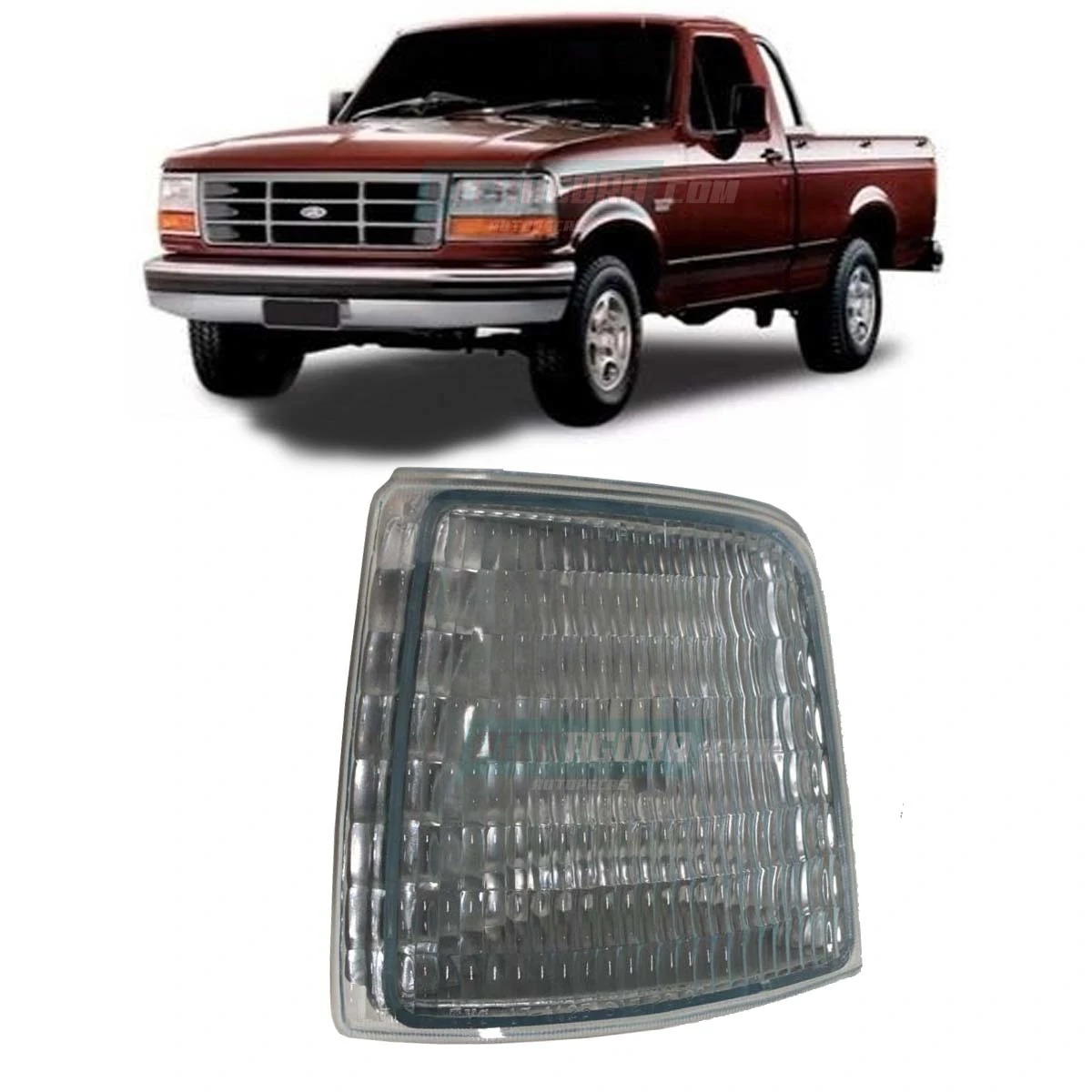 LANTERNA SETA DIANTEIRA PEQUENA FORD F1000 F4000 - 96 A 98 ESQUERDO (F2TZ15A201D