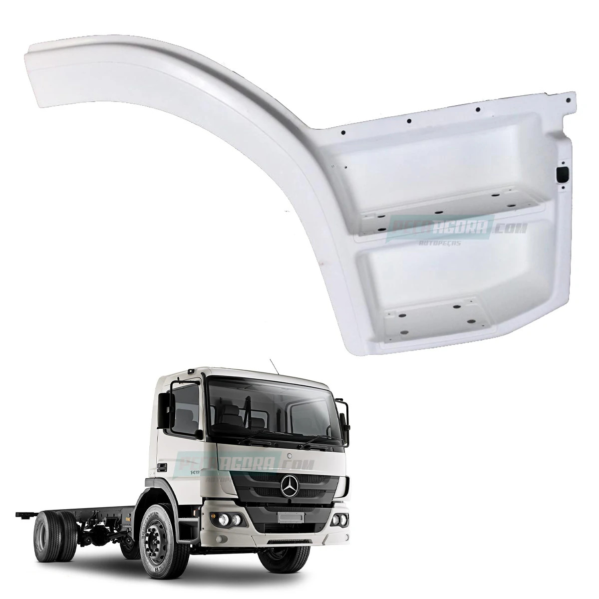 ESTRIBO LD DIREITO 2 DEGRAUS MB ATEGO GEL (9586661501,)