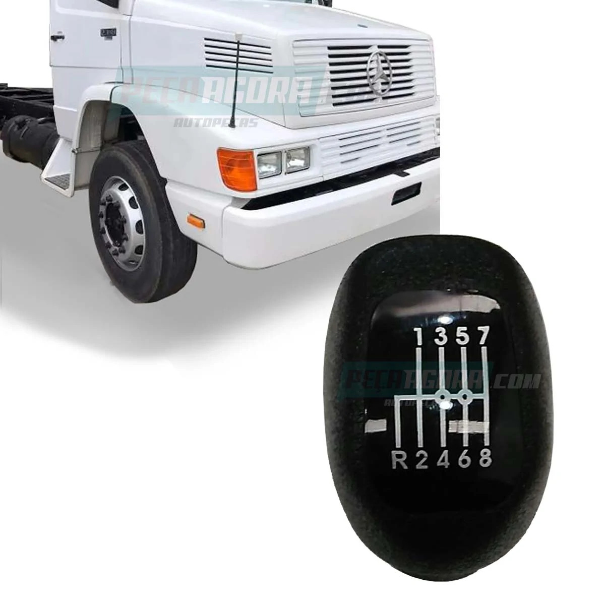 MANOPLA CAMBIO PRETA 8 MARCHAS MB 2318 2228 MERCEDES BENZ (9702680157F)