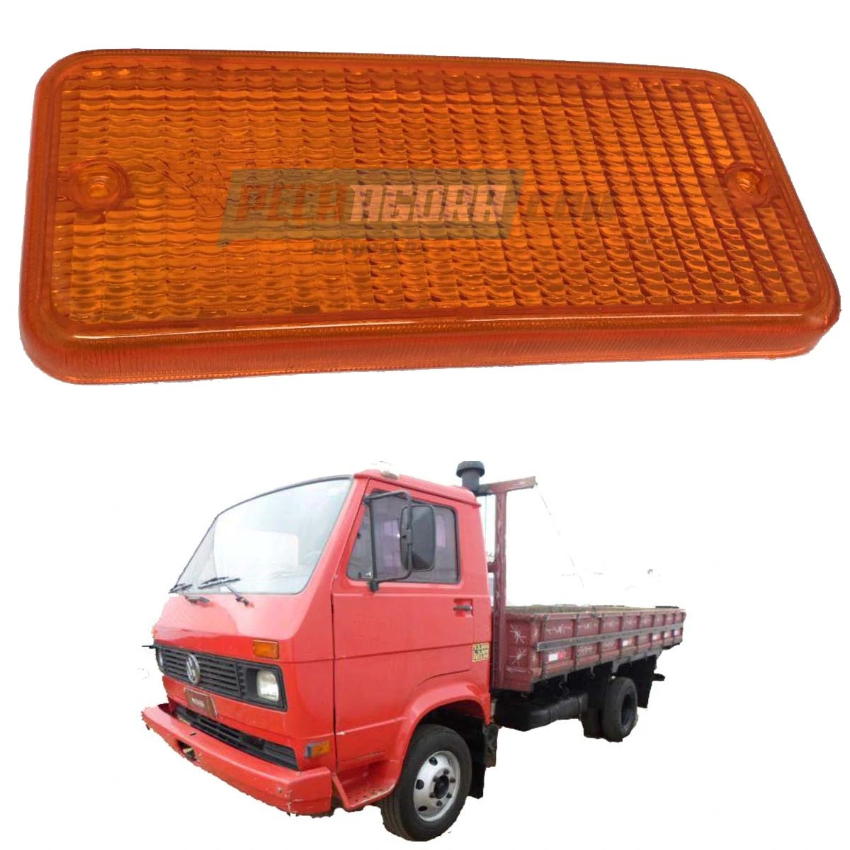 LENTE LANTERNA PISCA SETA VW WORKER TITAN DELIVERY VW 790S 7110S FRONTAL AMARELA