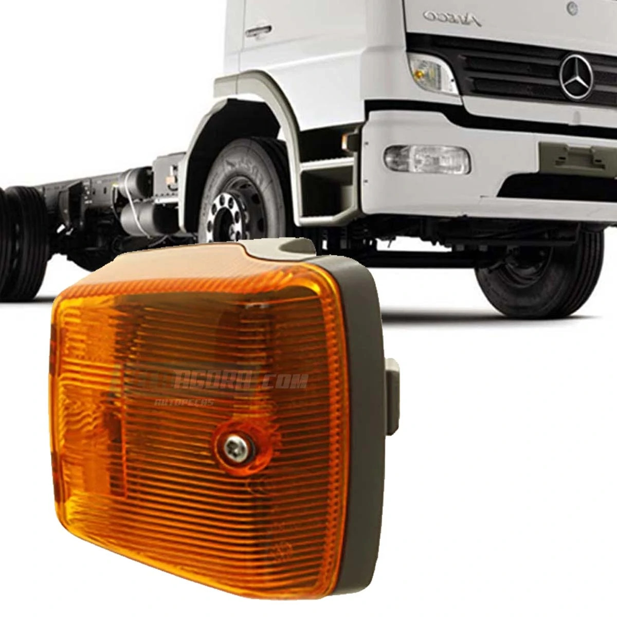 LANTERNA PISCA LATERAL LD ESTRIBO MB ATEGO 1315 1418 1518 1718 1725 1726 1729 24