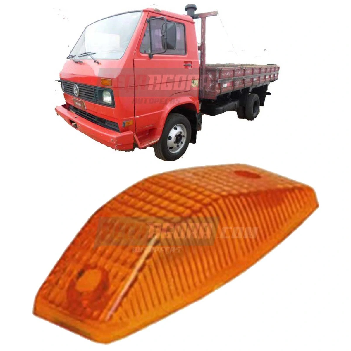 LENTE LANTERNA PISCA LATERAL AMARELA SEM RABICHO VW 790S 7110S (T00949101L-PL057